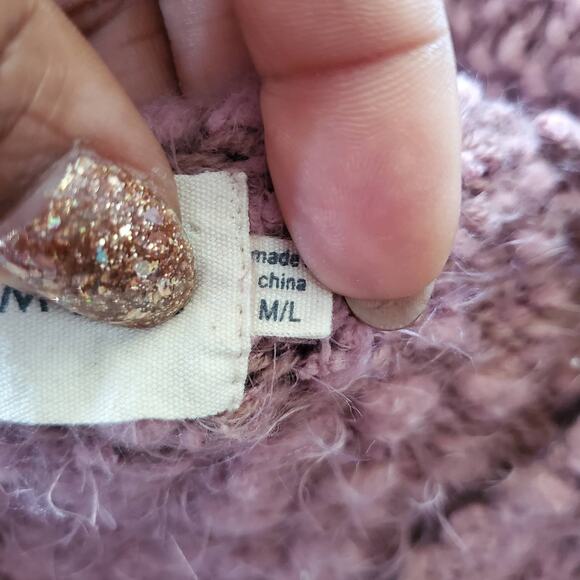 Dreamers Cozy Oversize Pink Sweater M/L - Picture 8 of 9